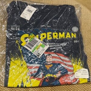 DC Comics Navy Heather Superman Tee